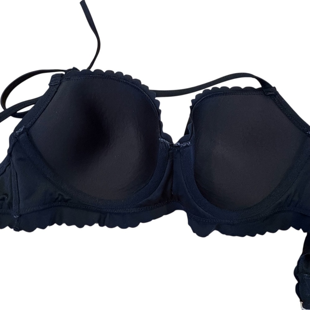 Victoria’s Secret Black Bikini Halter Bra 34D - Picture 7 of 10